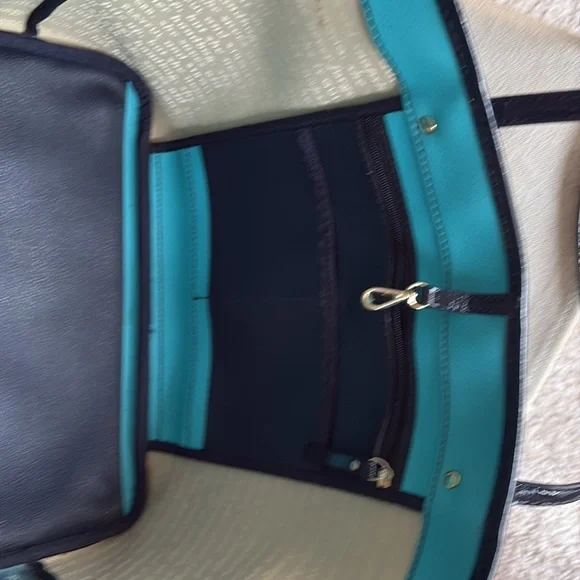Kate Spade Navy and Blue Modern Tote - Picture 4 of 6